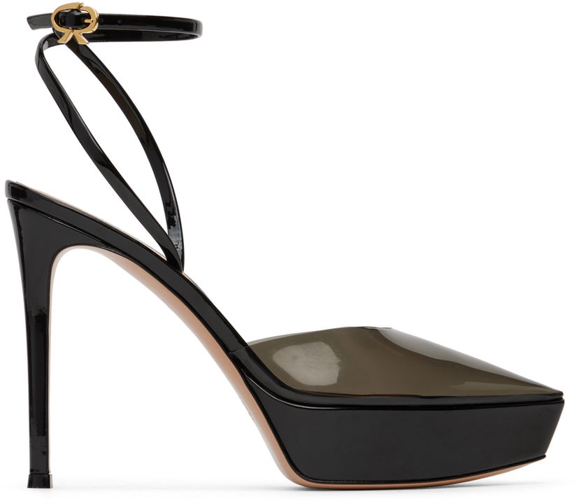 Sneakers och skor Gianvito Rossi Gianvito Rossi Betty Platform Heeled Sandals Svart | G95376.85RIC.PXV