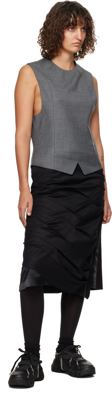 Linne ADER ERROR Fitted Vest Top Grå | BN01FWVE0101GR, 3