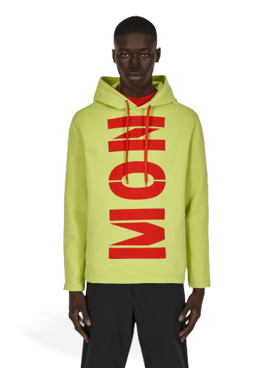 Sweatshirt Moncler Craig Green Printed Hooded Sweatshirt Gul | H109H8G00001 112