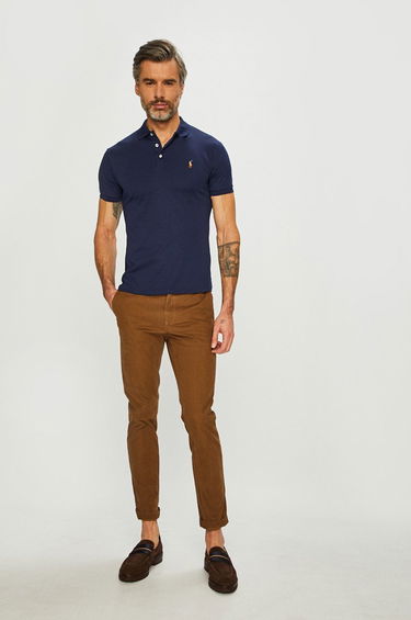 Polotröja Polo by Ralph Lauren Polo T-Shirt Mörkblå | 710685514003, 1