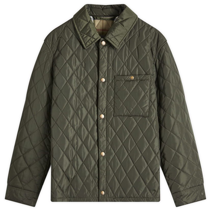 Pufferjacka Burberry Quilted Shirt Jacket Grå | 8100843-C1748