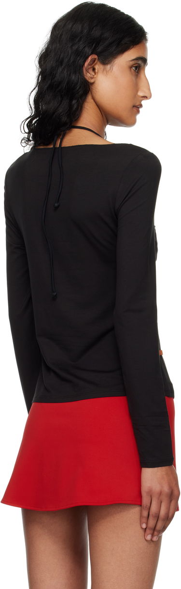 T-shirt Miaou Miaou Amelia Long Sleeve T-Shirt Svart | 7183LJBBLK, 2