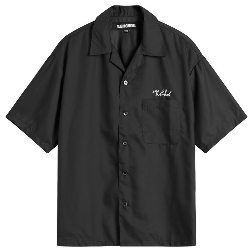 Skjorta Neighborhood Neighborhood Hawaiian Shirt, Size Large Svart | 251TSNH-SHM07-BLK