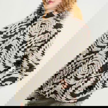 Jacka OBEY Swirls Jacquard Zip Jacket Flerfärgad | 221800445-BWM, 5