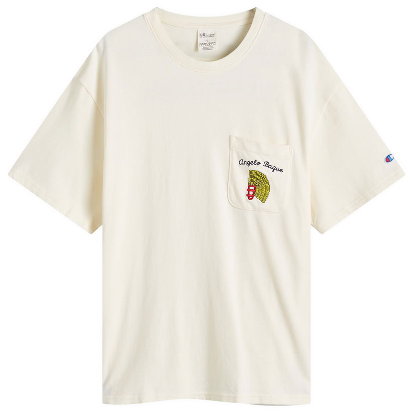 T-shirt Champion Pocket T-Shirt With Graphic Print Vit | GP205473-X1QF