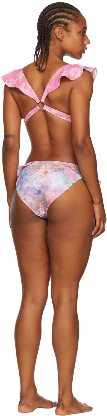 Badkläder Collina Strada Collina Strada Recycled Nylon Bikini Rosa | XX2124, 2