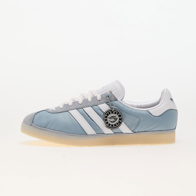 Sneakers och skor adidas Originals Footpatrol x Gazelle Light Grey/ Ftw White/ Easy Yellow Blå | IG4524