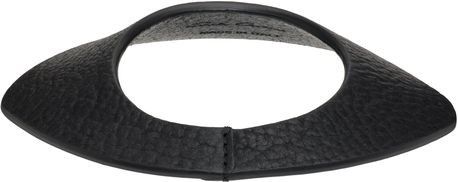 Halsband Rick Owens Rick Owens Concordians Anthem Textured Leather Collar Necklace Svart | RA02E0707 LBT, 1