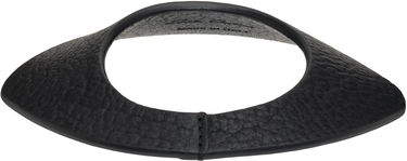 Halsband Rick Owens Rick Owens Concordians Anthem Textured Leather Collar Necklace Svart | RA02E0707 LBT, 1