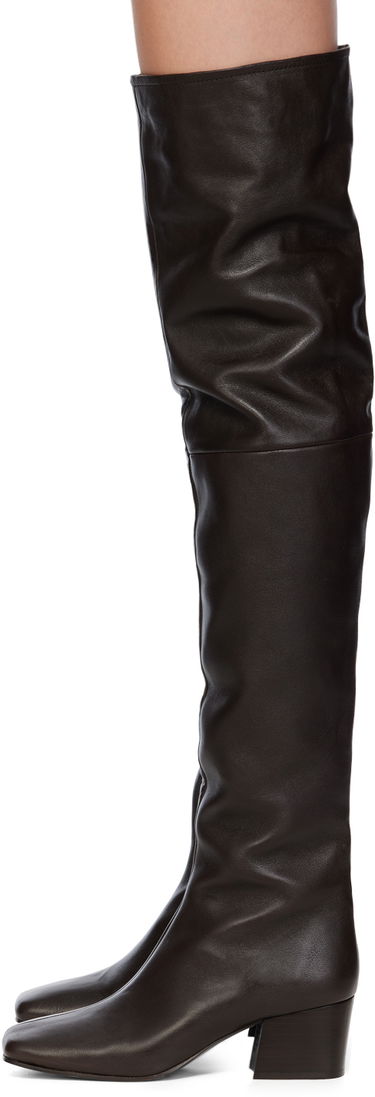 Sneakers och skor LEMAIRE Knee-High Leather Boots Brun | FO0070 LL0043, 2