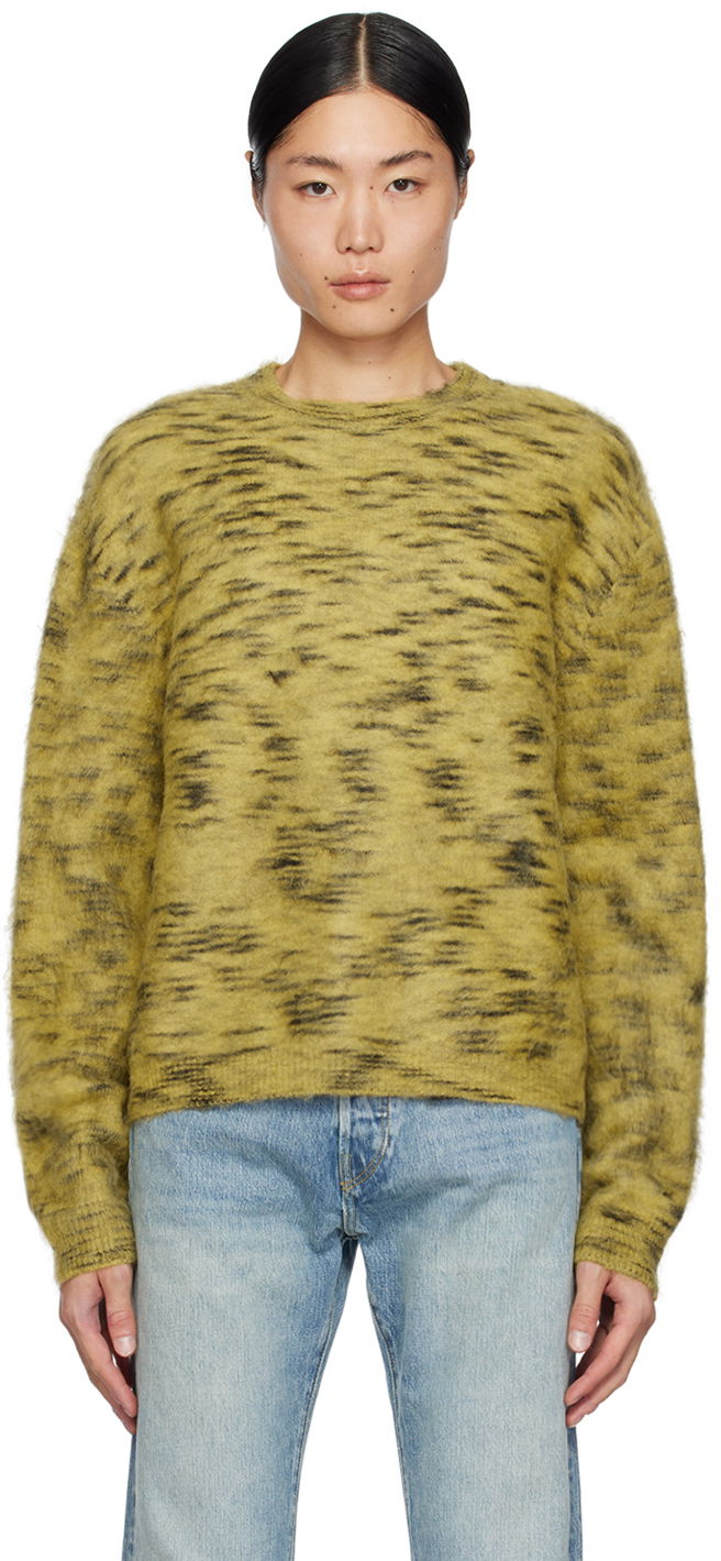 Sweater RE/DONE Abstract Print Knit Sweater Grön | 982-10MSWEATR