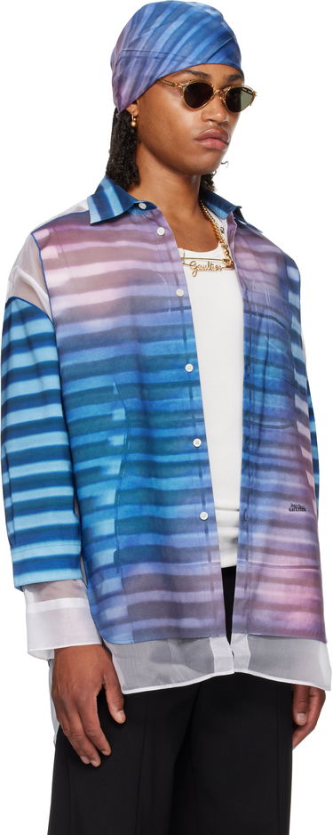 Skjorta Jean Paul Gaultier Jean Paul Gaultier 'The Petit-Grand Air' Print Shirt Blå | 25/03-U-ST032-W018P-565034, 1