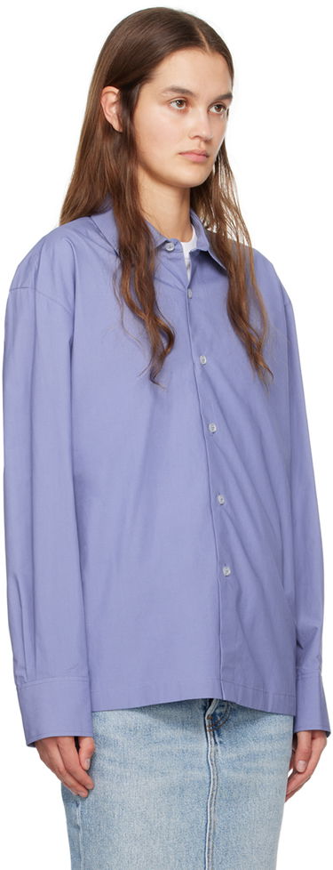 Skjorta Alexander Wang  Button Up Shirt Blå | 4WC1241449, 1