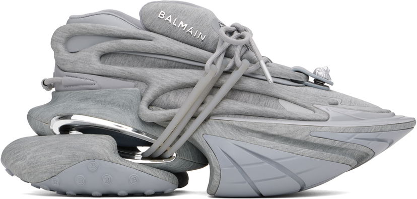 Sneakers och skor Balmain Balmain Unicorn Low Fleece Print Grå | EM1VJ309KFCT