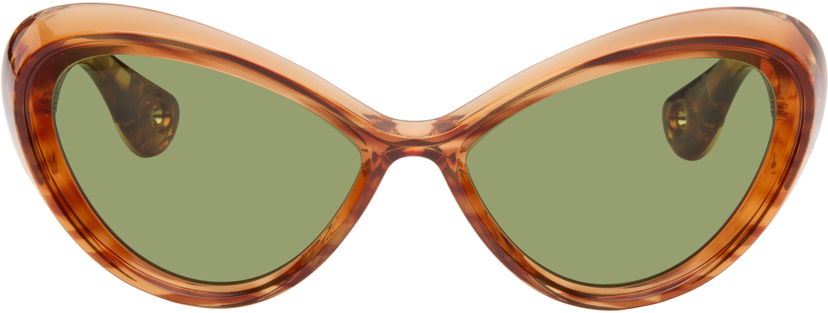 Solglasögon Jean Paul Gaultier Jean Paul Gaultier 'The Parisian Cat' Sunglasses Brun | 25/03-U-EY001-X059-18
