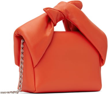 Axelväska JW Anderson JW Anderson Small Bow Twister Top Handle Bag Orange | HB0699-LA0355, 2