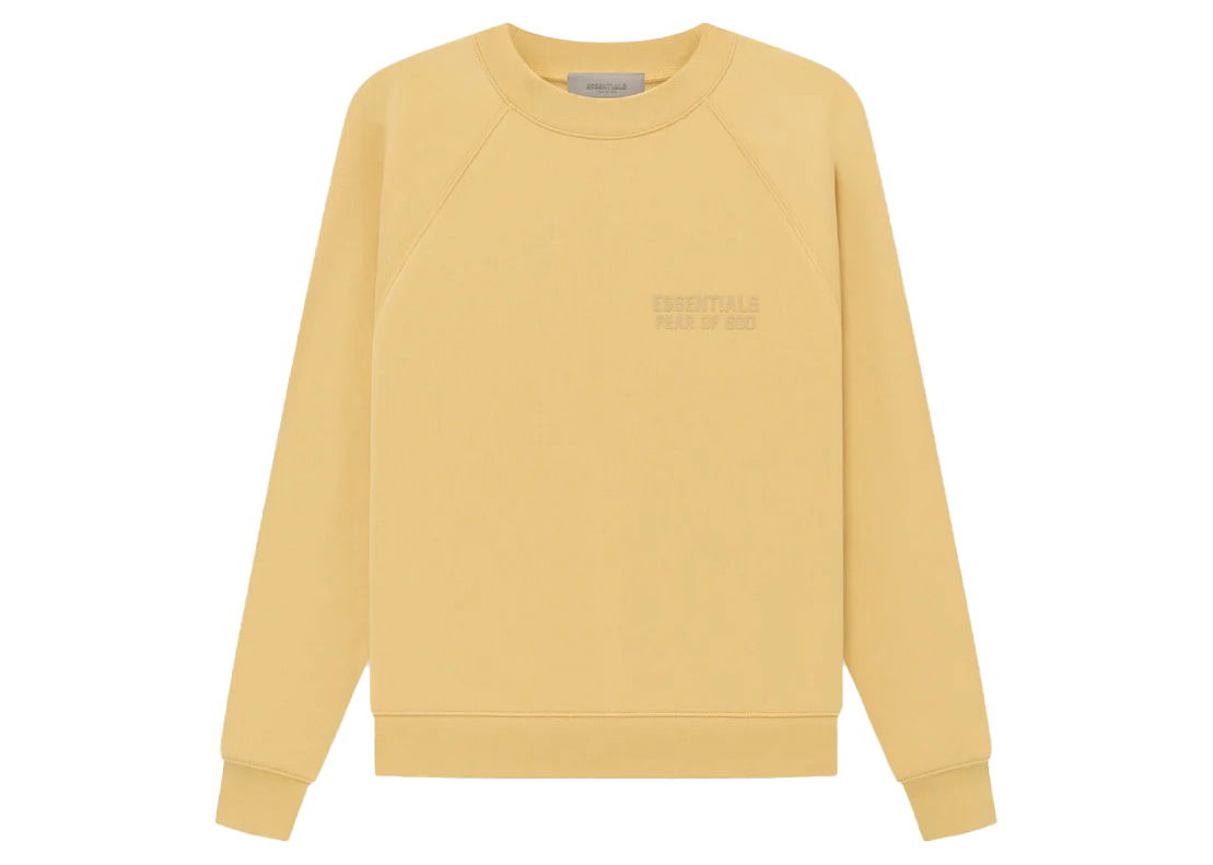 Sweatshirt Fear of God Essentials Crewneck Sweatshirt Light Tuscan Gul | 192BT222042F, 0