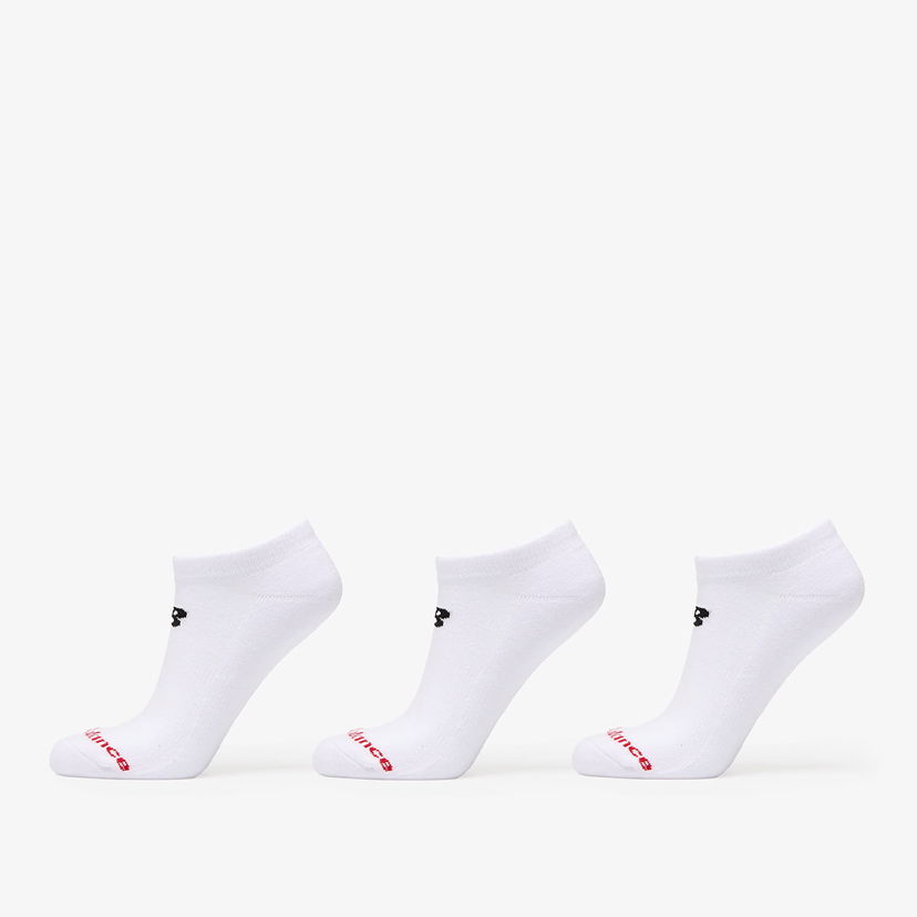 Strumpor New Balance Everyday No Show Socks 3-Pack Vit | LAS51453WT