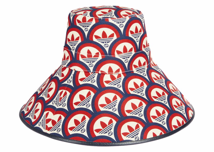 Hatt Gucci adidas x Wide-Brimmed Hat Red/Blue Flerfärgad | ‎696482 4HAQF 6468