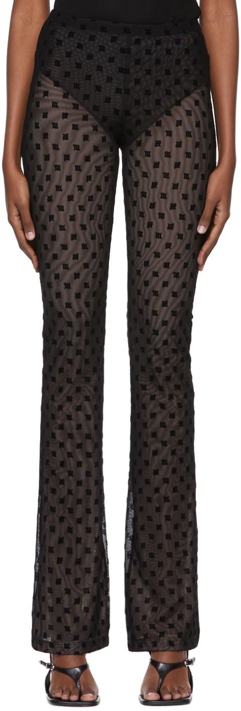 Byxor MISBHV Sheer Flocked Trousers Svart | 022W315, 0