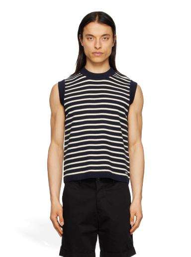 Sweater AMI Sailor Vest Mörkblå | HKS702.KN0003
