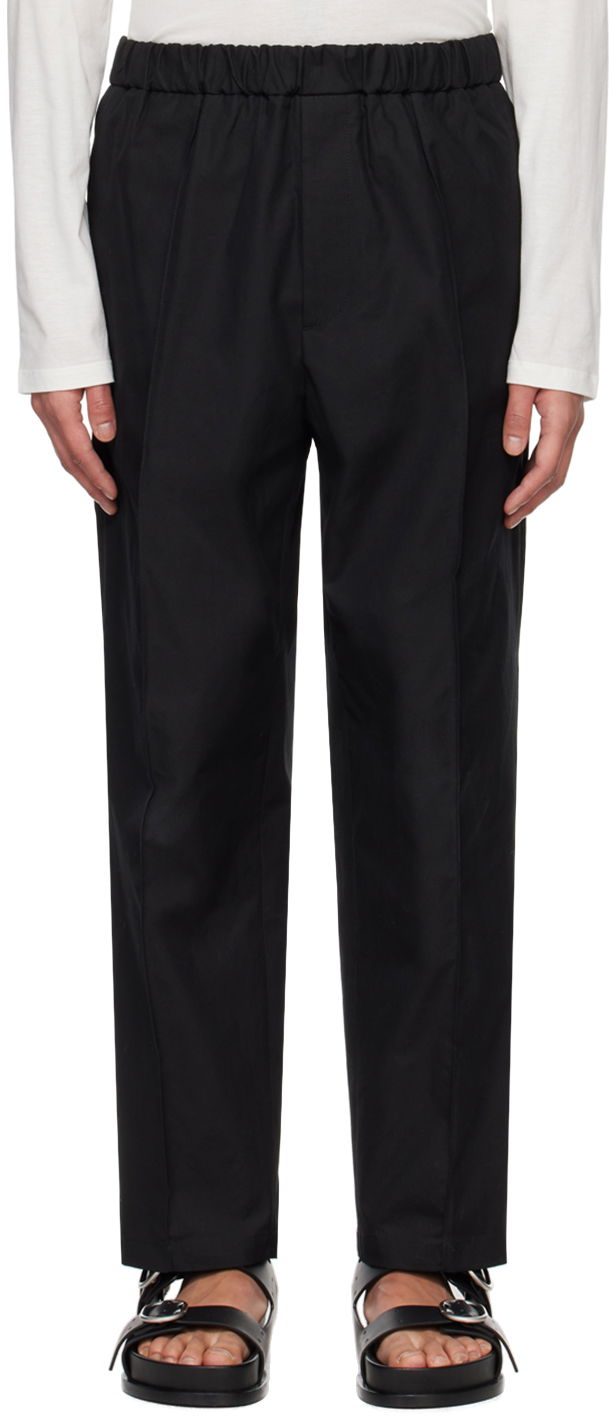 Byxor Jil Sander Tapered Trousers Svart | J21KA0012_J45218