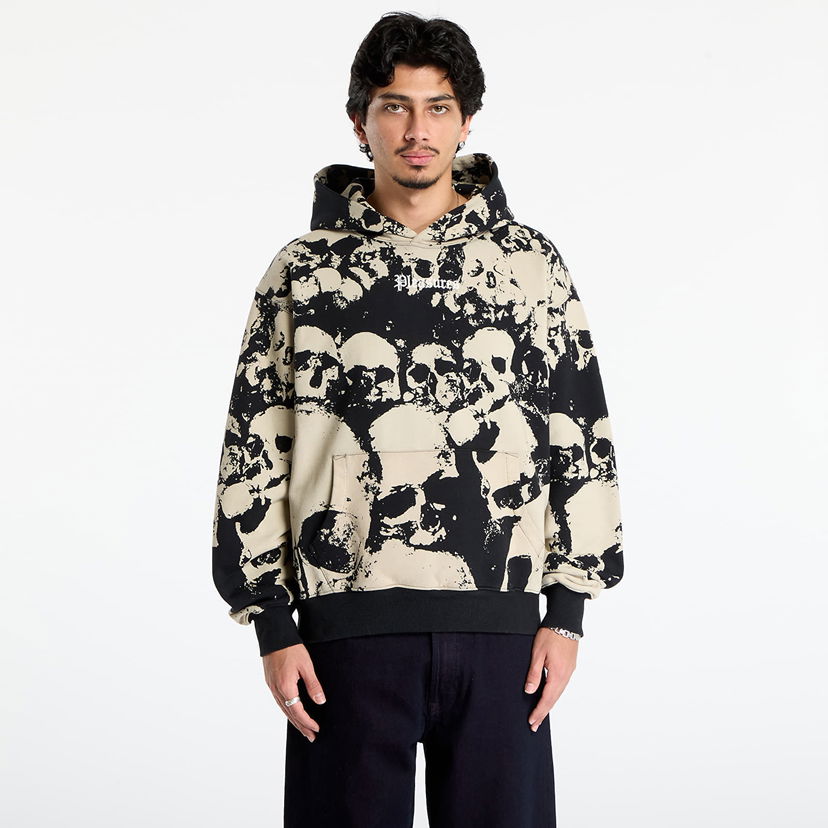 Sweatshirt Pleasures Despair Skull Pattern Hoodie Flerfärgad | P25F022-BLACK