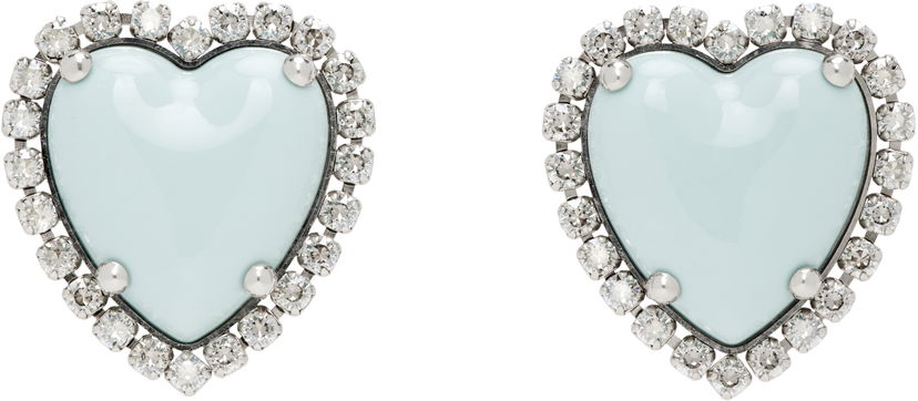 Örhängen Valentino Valentino Garavani Hyperbole Heart Earrings Blå | 6W0J0Z47CEL