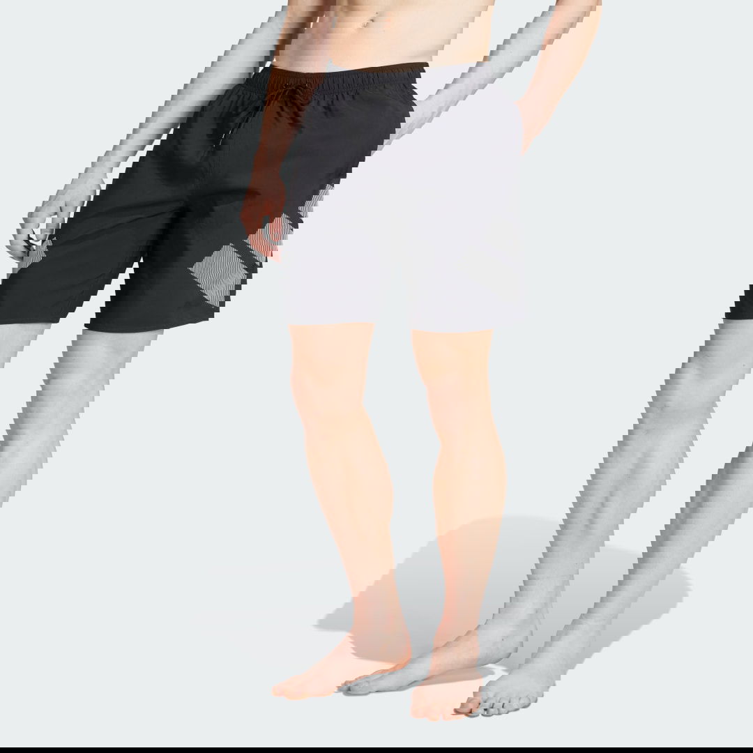 Badkläder adidas Performance Big Bars Swim Shorts Svart | JM3959, 0