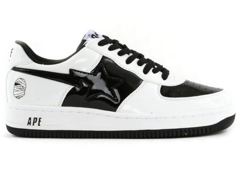 Sneakers och skor BAPE A Bathing Ape Bape Sta Low Halloween Mummy Vit | FS-001 713