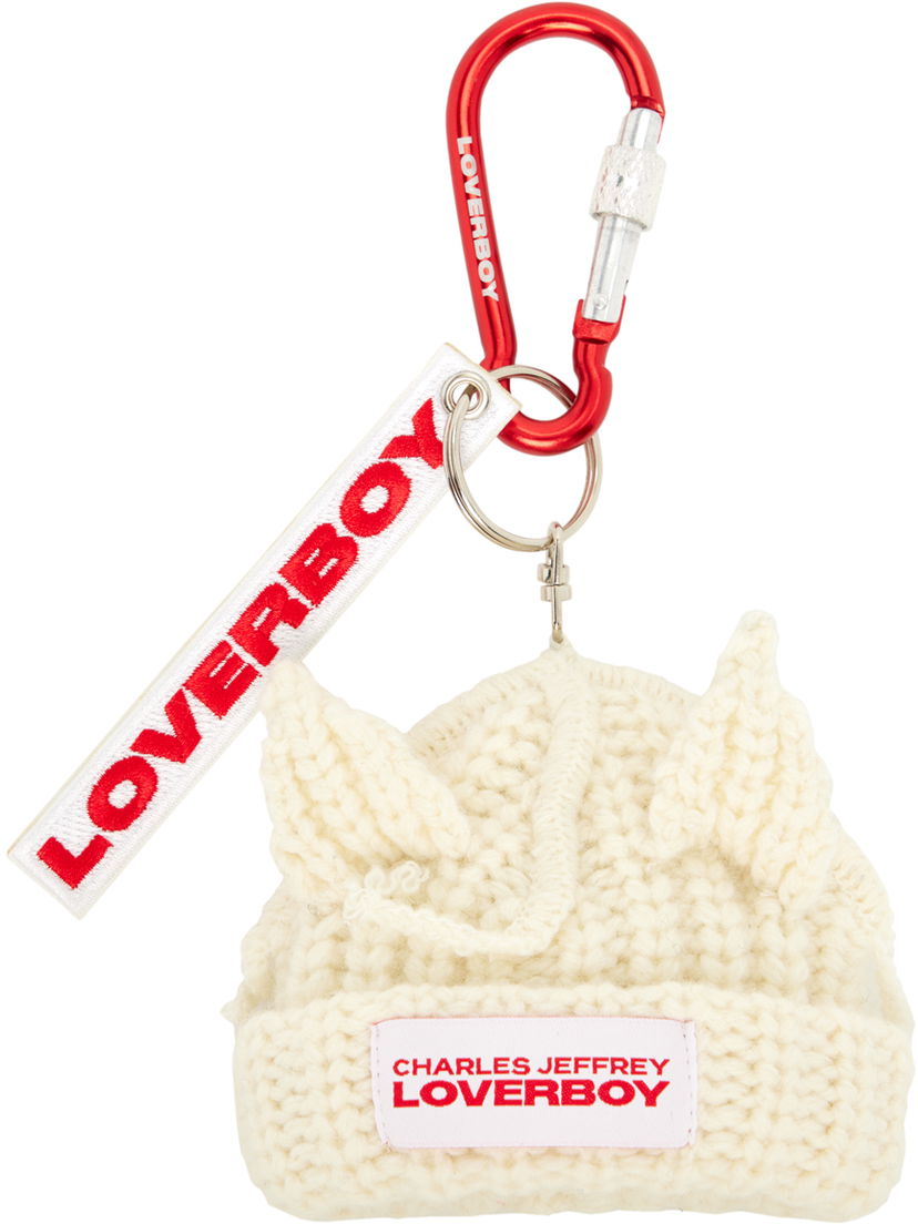 Nyckelringar Charles Jeffrey Loverboy Jeffrey Loverboy Chunky Ears Beanie Keychain Röd | 044141002
