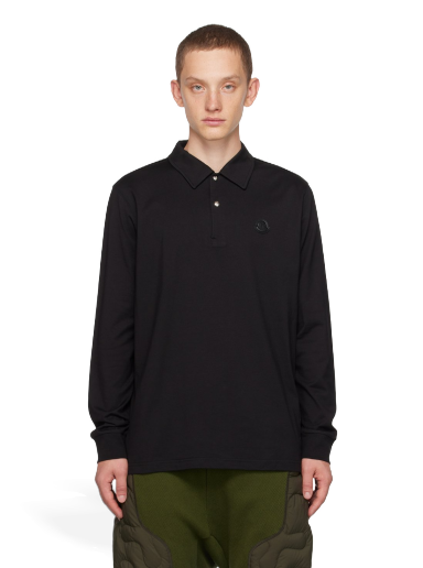 Polotröja Moncler Patch Svart | I20918B00005 89A9N