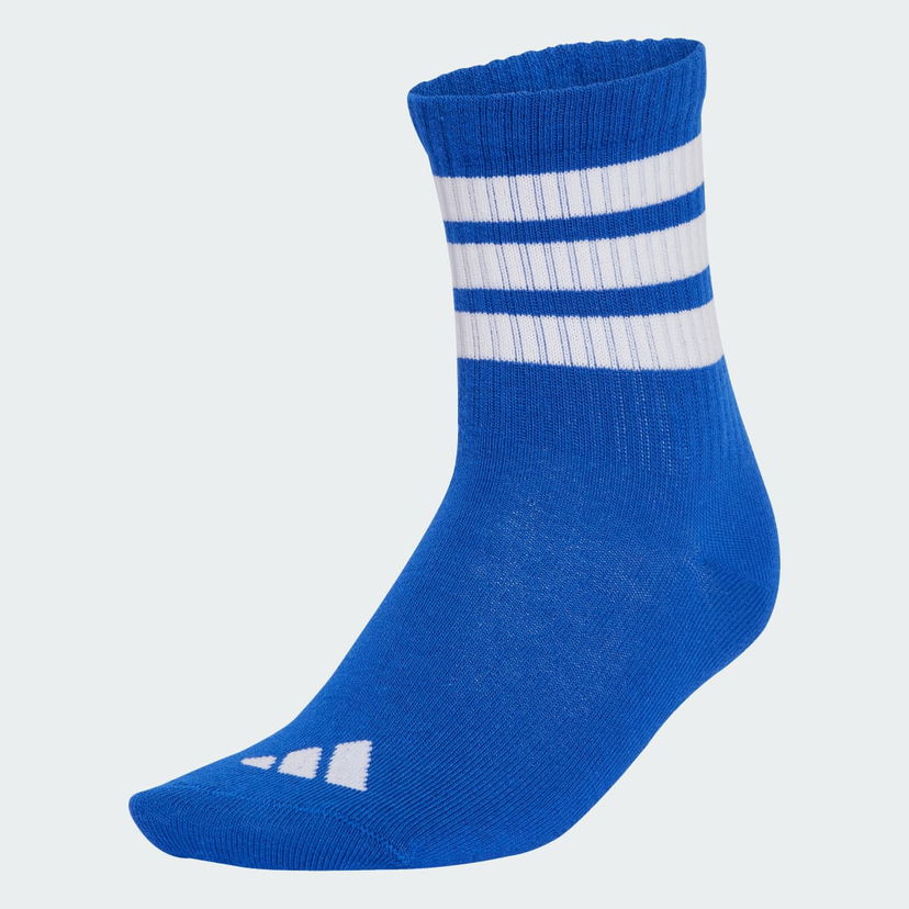 Strumpor adidas Performance Ribbed Quarter Socks - 3 Pairs Blå | JD1348