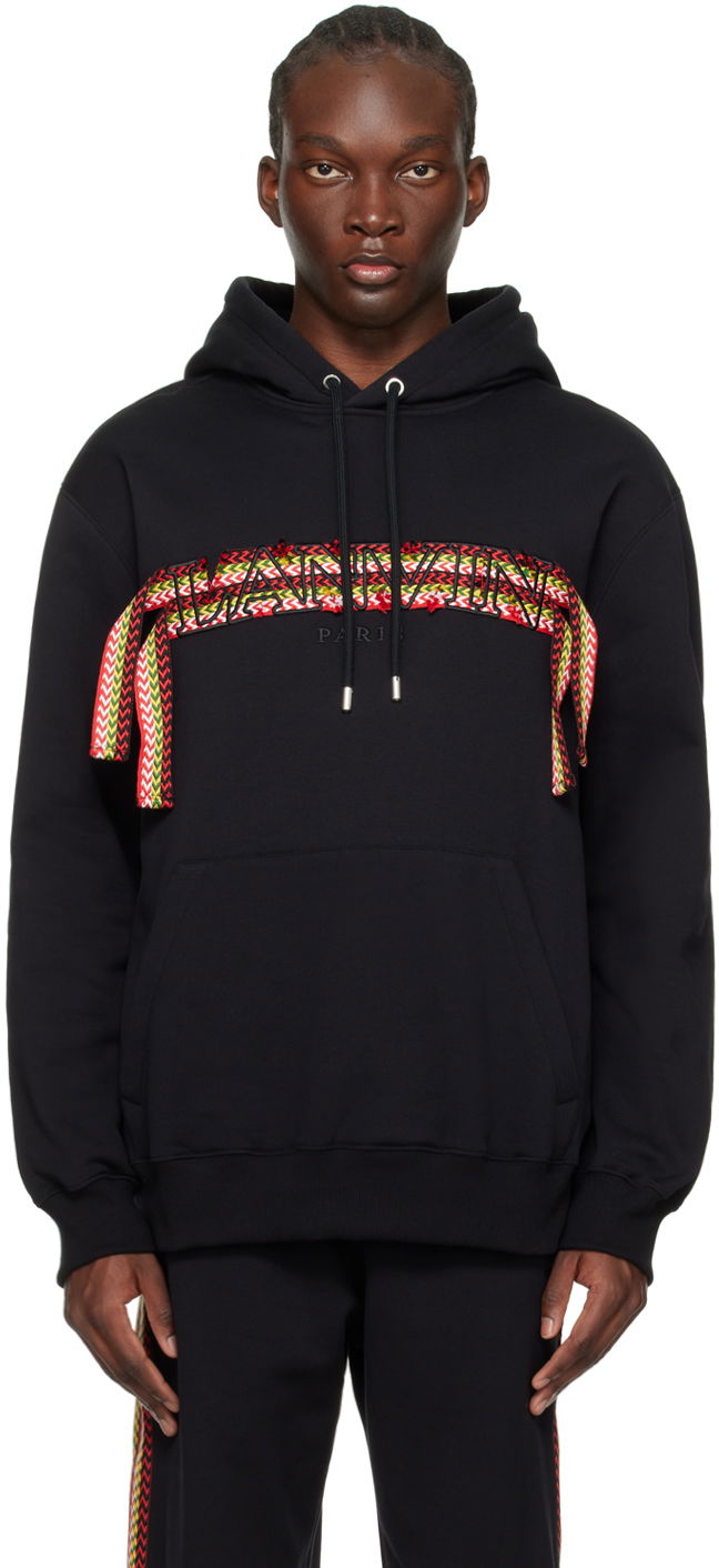 Sweatshirt LANVIN Curb Hoodie Svart | RM-HO0009-J199-P24