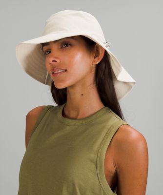 Hatt lululemon Adjustable Wide Brim Sun Hat S/M Vit | prod10960148, 4