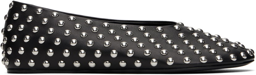 Sneakers och skor Jil Sander Jil Sander Studded Leather Ballerina Flats Svart | J15WZ0026_P8173