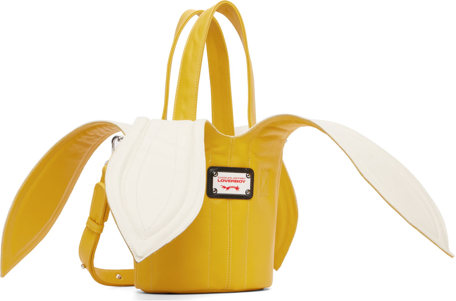 Handväska Charles Jeffrey Loverboy Charles Jeffrey LOVERBOY Banana Bucket Bag Gul | 52120102, 1