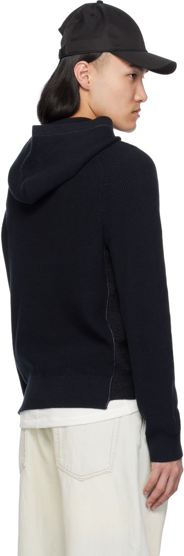 Sweater rag & bone rag & bone Gabe Spliced Hoodie Mörkblå | MBS25S026SD26, 2