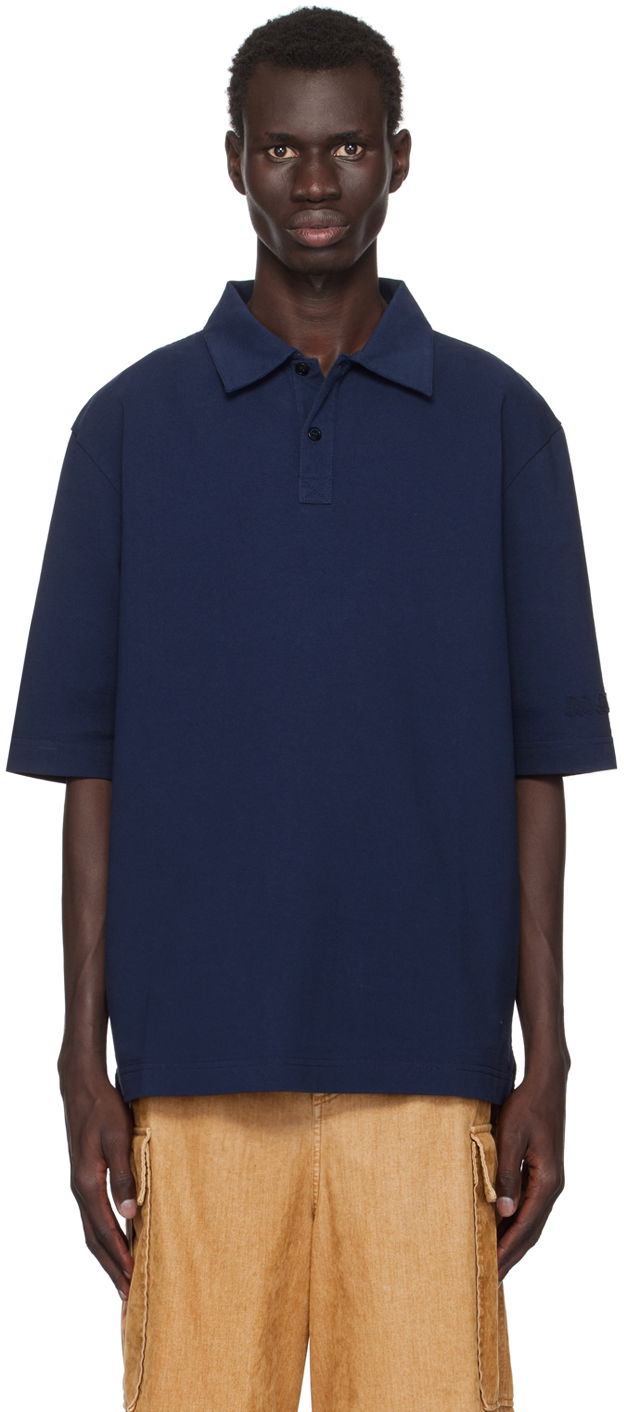 Polotröja Marni Oversized Polo Mörkblå | POMU0037X0 UTC406