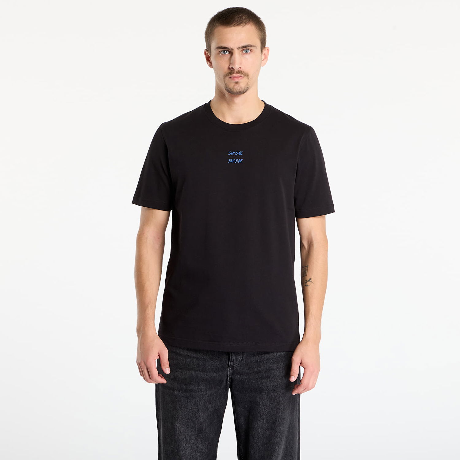 T-shirt Samsoe Samsoe T-shirt Sacards Cards Svart | M25400096_CLR002476, 0