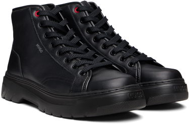 Sneakers och skor BOSS HUGO High-Top Grained Leather Boots Svart | 50548692, 3