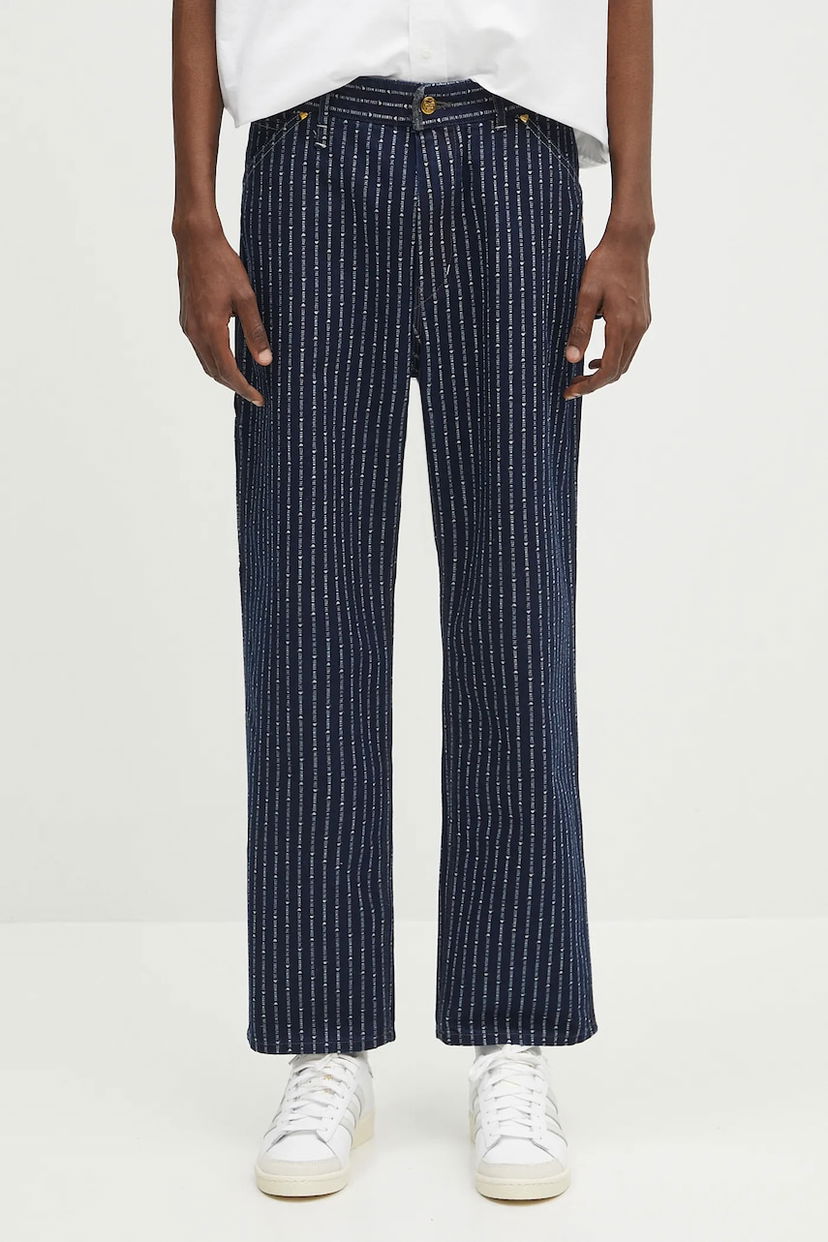Byxor Human Made Human Made Wabash Denim Work Pants Mörkblå | HM29PT005
