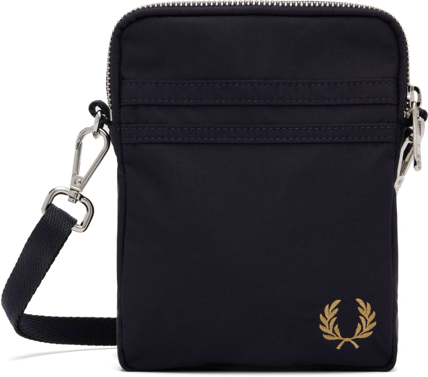 Axelväska Fred Perry Fred Perry Brentham Nylon Side Bag Mörkblå | L9263, 0