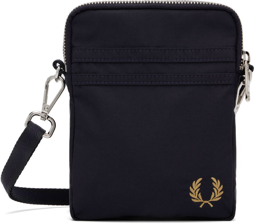 Axelväska Fred Perry Fred Perry Brentham Nylon Side Bag Mörkblå | L9263