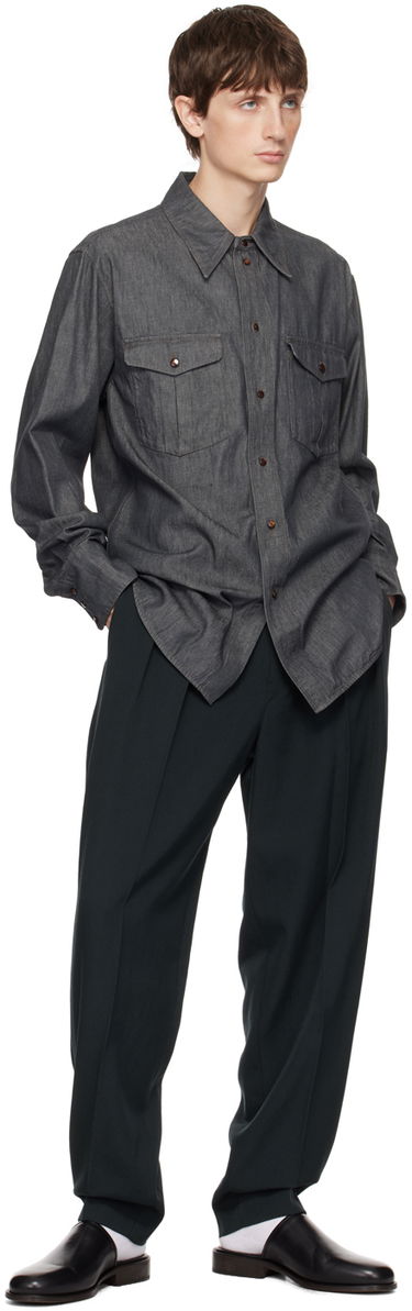 Byxor LEMAIRE Lemaire Tapered Trousers Grön | PA1042 LF1123, 3