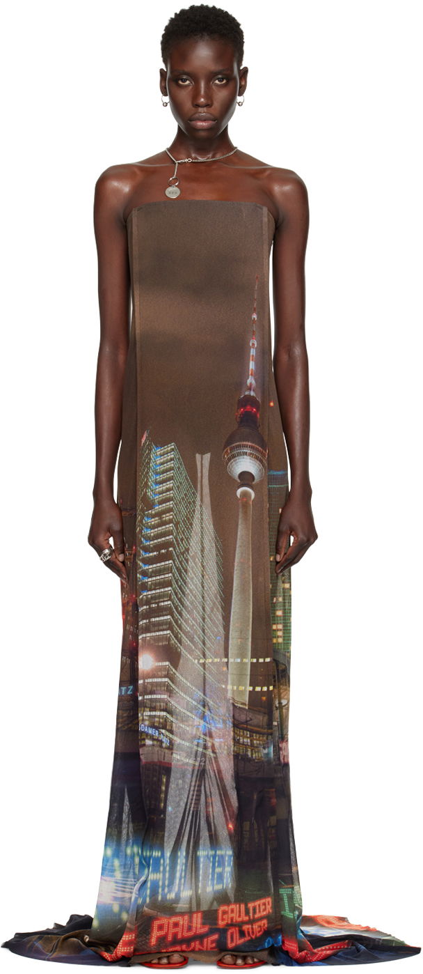 Klä Jean Paul Gaultier Shayne Oliver Edition Maxi Dress Flerfärgad | 24/27-F-RO181-T551-60405030