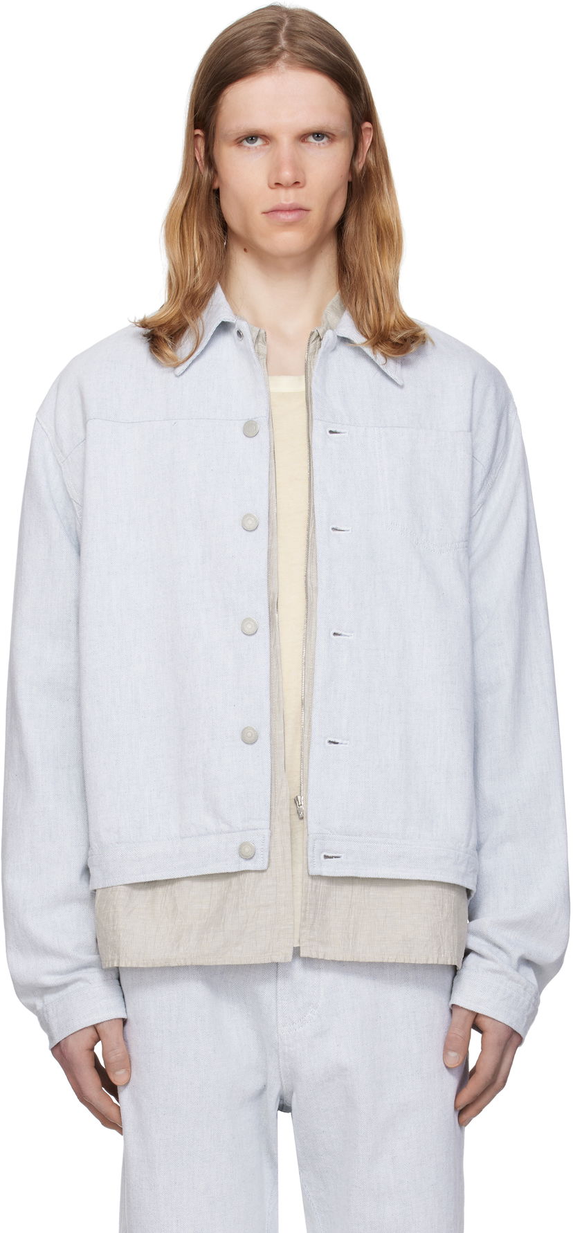 Jacka Post Archive Faction (PAF) PAF 8.0 Right Denim Jacket Blå | 8.0 ODJR-LG