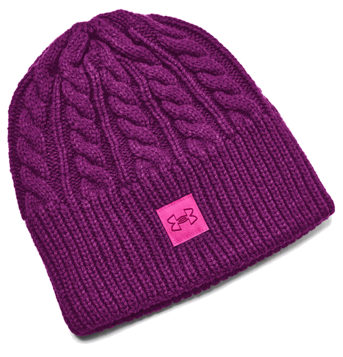 Mössa Under Armour Halftime Cable Knit Beanie Purpur | 1379995-573, 0