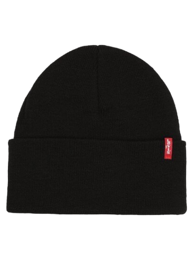 Mössa Levi's Slouchy Red Tab Beanie Svart | 77138-0889