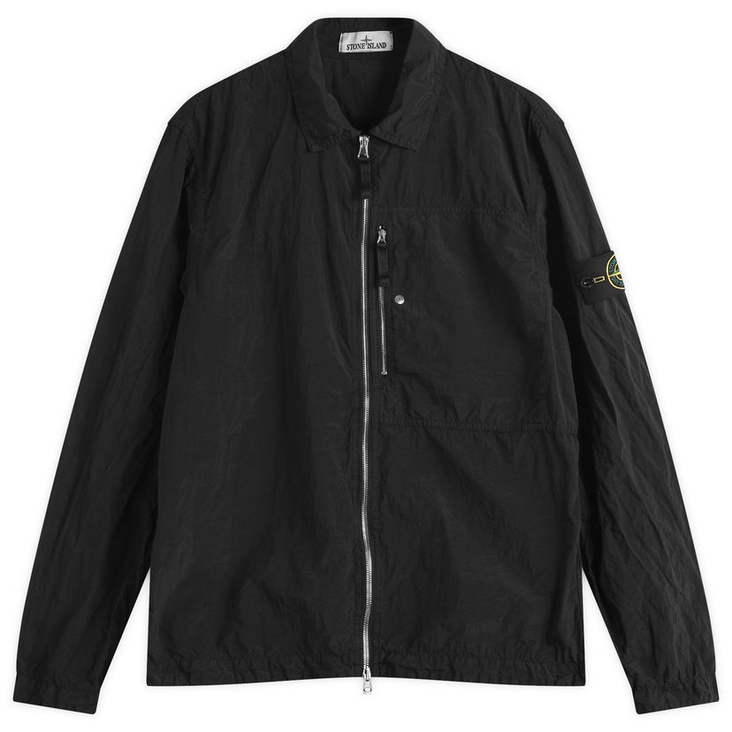 Skjorta Stone Island Nylon Metal Shirt Jacket, Size Large Svart | K1S151200005-V0029